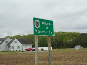 Worcester County sign