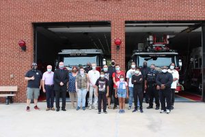 •Another group photo at fire station